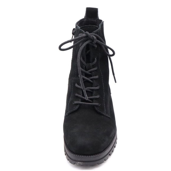 Lucky Brand Women's Haddley Lace Up Combat Boots Black Nubuck 7M - Picture 8 of 13